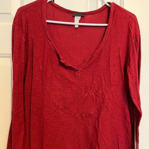 Left of Center by Urban Outfitters Red Top, Size Medium